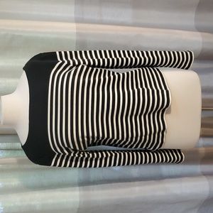 Blue striped Banana Republic top